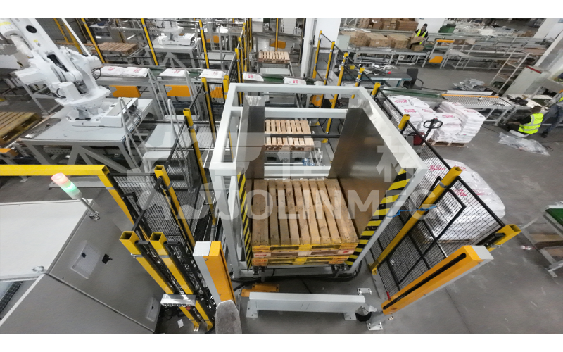 編織袋類產(chǎn)品用自動碼垛裹膜生產(chǎn)線